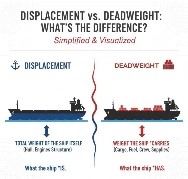 displacement and deadweight